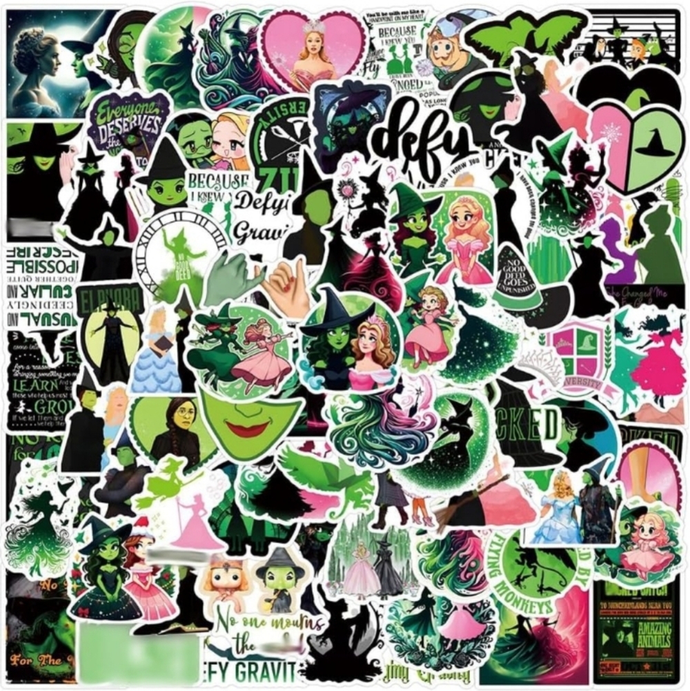 2/$10  30 Piece Wicked Themed Sticker Pack